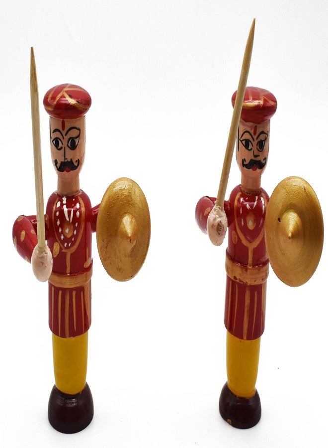 justhandmade Just Handmade Wooden Soldier | Kondapalli Toys | Etikopakka Toys | Home Decor Showpiece (JHMSOLSRED) - Image 1